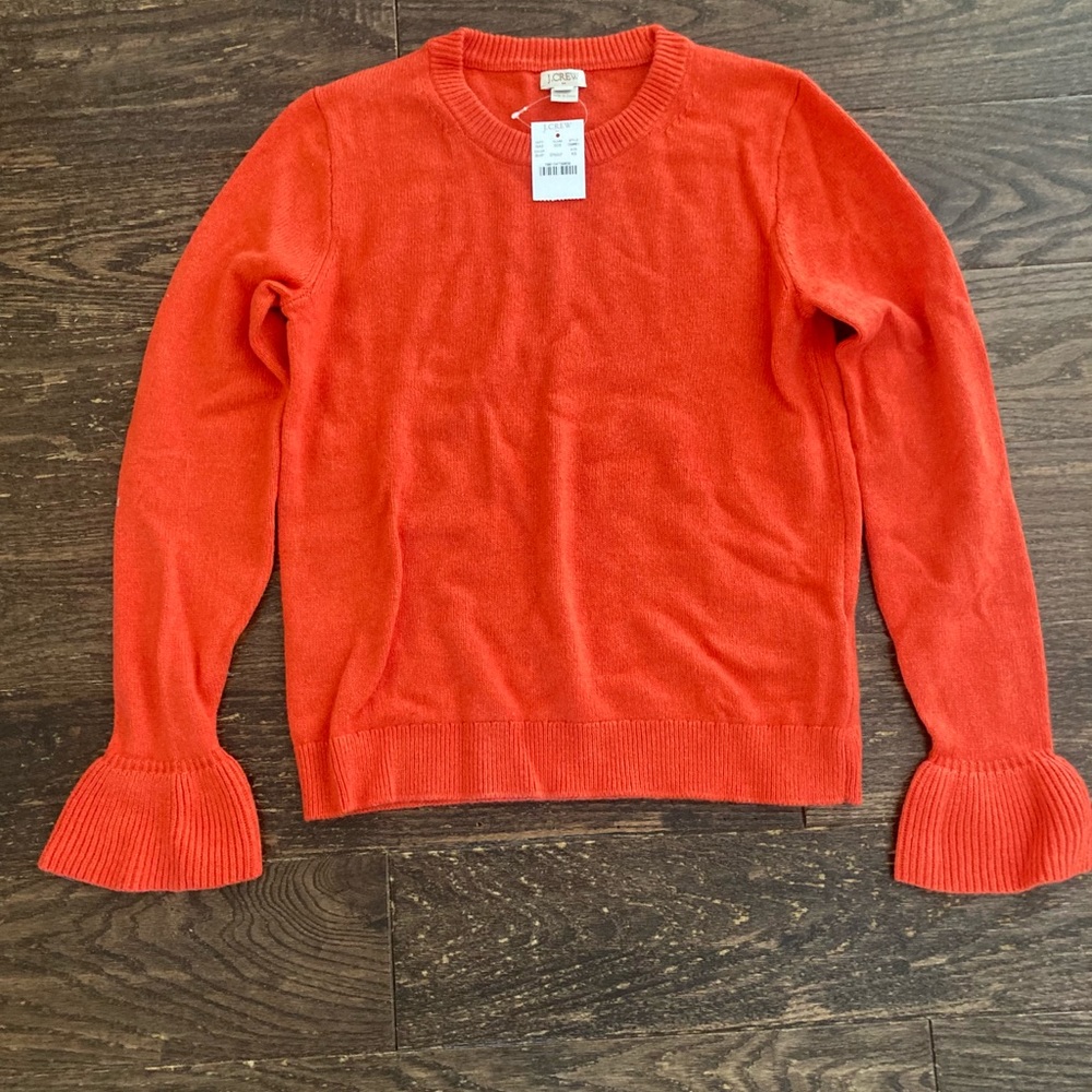 Orange J. Crew Sweater